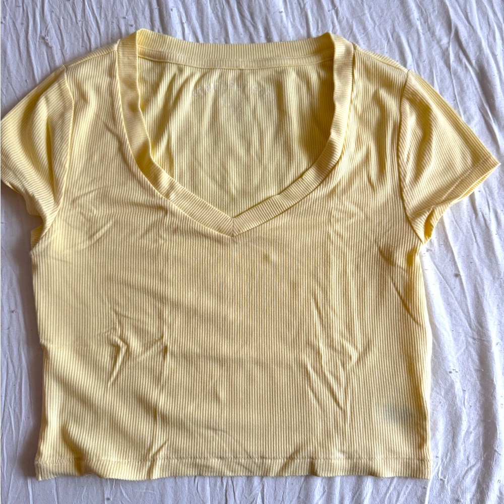 Yellow aeropostal baby tee